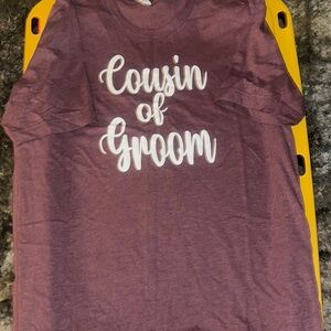 Cousin of Groom women Shirt - Purple